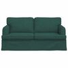 vidaXL Canap&eacute; 140cm Vert fonc&eacute; M&eacute;tал