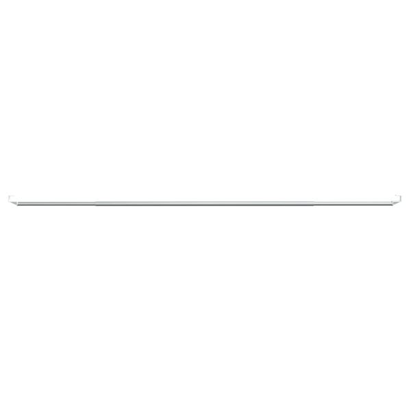 vidaXL Tringles &agrave; rideau 2 pcs blanc et argent&eacute; 90-130 cm aluminium