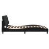 vidaXL Cadre de lit sans matelas noir 140x190 cm velours