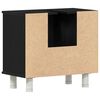 vidaXL Cabinet de salle de bain avec porte Ch&ecirc;ne noir 60 x 32 x 54 cm
