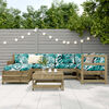 vidaXL Salon de jardin 7 pcs bois de pin impr&eacute;gn&eacute;