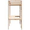 vidaXL Cadre de lit mezzanine Naturel 90 x 190 cm Pin massif