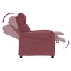 vidaXL Fauteuil inclinable Rouge bordeaux Tissu