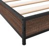 vidaXL Cadre de lit sans matelas ch&ecirc;ne marron 75x190 cm