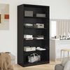 vidaXL Armoire Ch&ecirc;ne noir 100 x 50 x 200 cm Bois d'ing&eacute;nierie