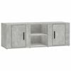 vidaXL Meuble TV Gris b&eacute;ton 100x31,5x35 cm Bois d'ing&eacute;nierie