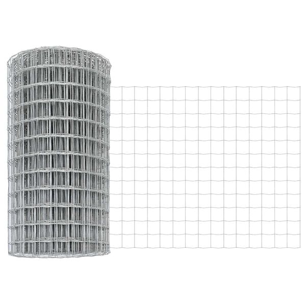 vidaXL Clôture Euro Argent 0.6 x 25 m