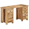 vidaXL Bureau &agrave; caissons Bois de manguier massif 140x50x77 cm