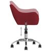 vidaXL Chaises pivotantes &agrave; manger lot de 4 Rouge bordeaux Tissu