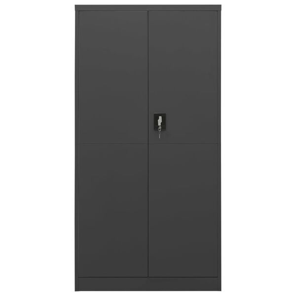 vidaXL Armoire à casiers Anthracite 90x40x180 cm Acier