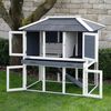 Kerbl Enclos pour rongeurs Villa 118x68x118 cm Bois vitrifi&eacute;