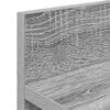 vidaXL Porte-manteau mural Montage mural Gris Sonoma 60 x 10,5 x 18 cm