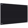 vidaXL Dosserets de cuisine 2 pcs noir 80x50 cm verre tremp&eacute;