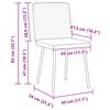 vidaXL Chaises &agrave; manger lot de 4 Vert fonc&eacute; Velours