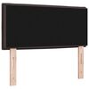vidaXL T&ecirc;te de lit LED avec t&ecirc;te de lit Marron fonc&eacute; 80 cm Polyester