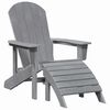 vidaXL Chaise de jardin 3 pcs Gris clair Poly&eacute;thyl&egrave;ne