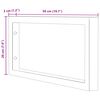 vidaXL Supports d'&eacute;tag&egrave;res pour lavabo 2 pcs blanc rectangulaire acier