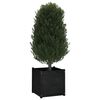 vidaXL Jardini&egrave;re Noir 60x60x60 cm Bois de pin massif