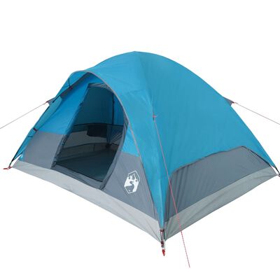 vidaXL Tente familiale à dôme 6 personnes bleu imperméable