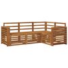 vidaXL Ensemble de canap&eacute;s d'ext&eacute;rieur 4 pc Naturel Polyester