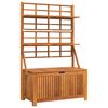 vidaXL Bo&icirc;te de rangement avec treillis 99x50x160 cm Acacia massif