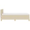 vidaXL Lit &agrave; ressorts avec matelas Cr&egrave;me 80 x 200 cm tissu