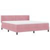 vidaXL Lit &agrave; ressorts avec matelas Rose 200 x 180 cm Velours