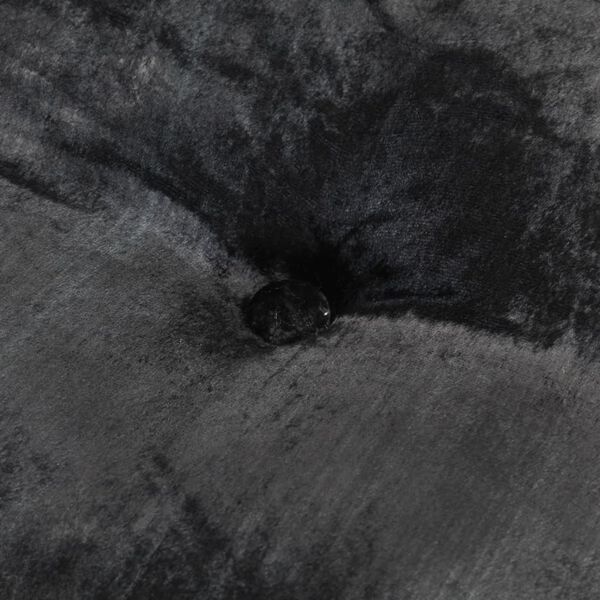 vidaXL Pouf Rond Velours 40x20 cm Anthracite