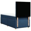 vidaXL Sommier &agrave; lattes de lit avec matelas Bleu 90x190 cm Tissu