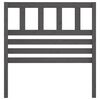 vidaXL T&ecirc;te de lit Gris 96x4x100 cm Bois massif de pin