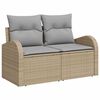 vidaXL Ensemble de canapé de jardin 10 pcs Beige et Gris clair
