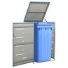 vidaXL Abri pour poubelle 69x77,5x112,5 cm Inox