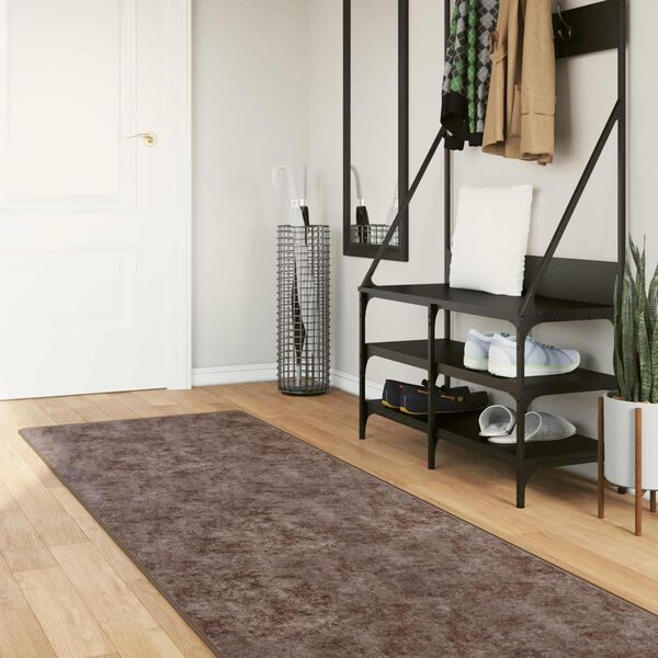 vidaXL Coureur de Tapis MARSA Gris 450 x 80 cm Polyester et PVC