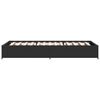 vidaXL Cadre de lit sans matelas noir 90x190 cm