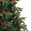 vidaXL Sapin de No&euml;l artificiel avec pommes de pin et baies 210 cm