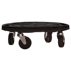 vidaXL Support sur roulettes pour plantes Diam&egrave;tre 40 cm Noir 275 kg