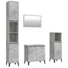 vidaXL Ensemble de meubles de salle de bain 4 pcs gris b&eacute;ton