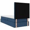 vidaXL Lit avec rangement et LED avec LED Bleu 100 x 200 cm Polyester