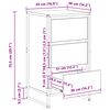 vidaXL Buffet Gris Sonoma 42 x 36 x 75.5 cm Bois d'ing&eacute;nierie