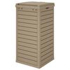 vidaXL Poubelle d'ext&eacute;rieur marron clair 41x41x86 cm polypropyl&egrave;ne
