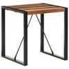 vidaXL Table &agrave; manger 70x70x75 cm Bois d'acacia massif