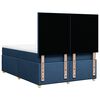 vidaXL Sommier &agrave; lattes de lit avec matelas Bleu 160x200 cm Tissu