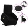vidaXL Fauteuil inclinable de massage &eacute;lectrique Noir Tissu