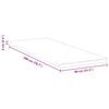 vidaXL Surmatelas Blanc et vert 80 x 200 cm Tissu Jacquard