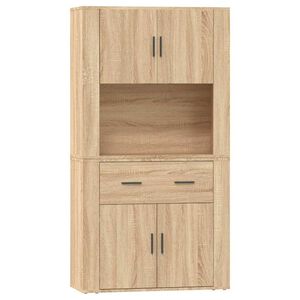 vidaXL Buffet haut Ch&ecirc;ne sonoma Bois d'ing&eacute;nierie