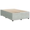 vidaXL Sommier &agrave; lattes de lit et matelas Gris clair 120x200cm Velours