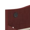 vidaXL Lit avec &eacute;clairage USB Rouge bordeaux Tissu 90x200 cm