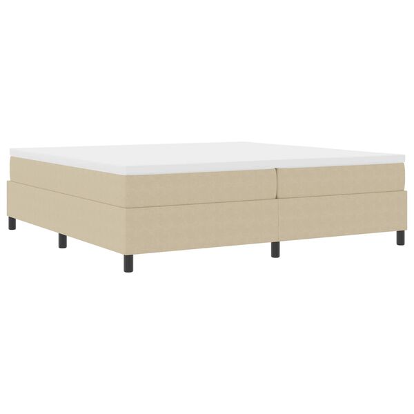 vidaXL Cadre de lit plateforme Vert gris 200 x 200 cm tissu