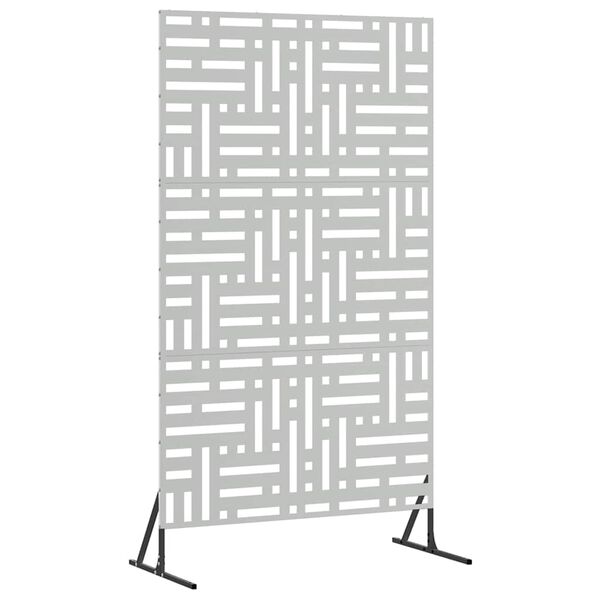 vidaXL &Eacute;cran de confidentialit&eacute; Gris 100 x 50 x 180 cm Acier
