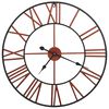 vidaXL Horloge murale M&eacute;tal 58 cm Rouge